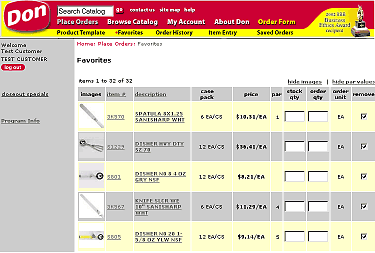 Edward Don & Company Electronic Ordering Instructions